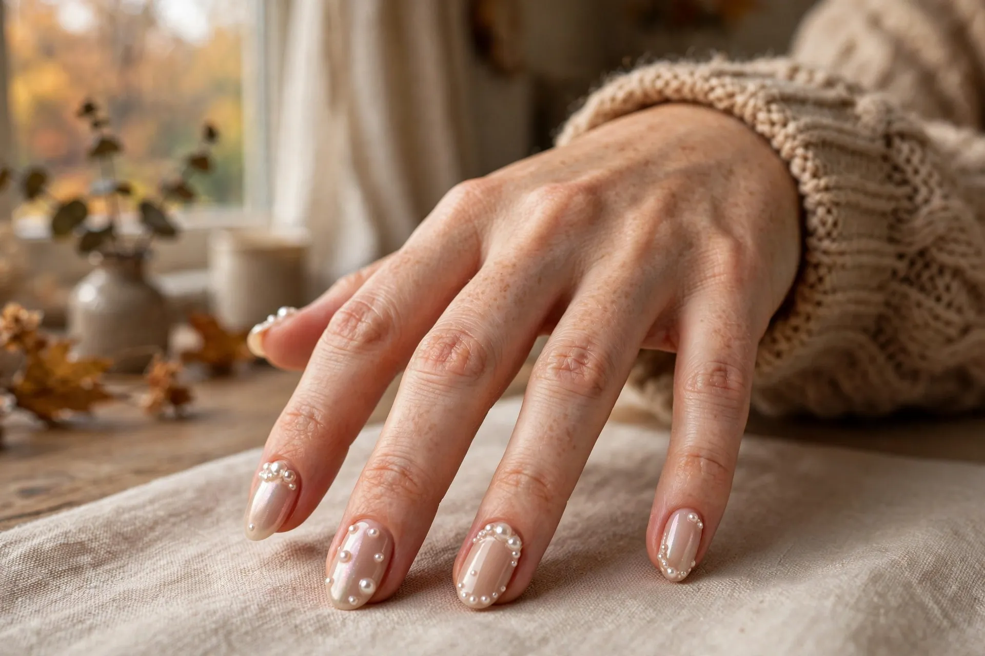 3. Pearl-Infused Nude