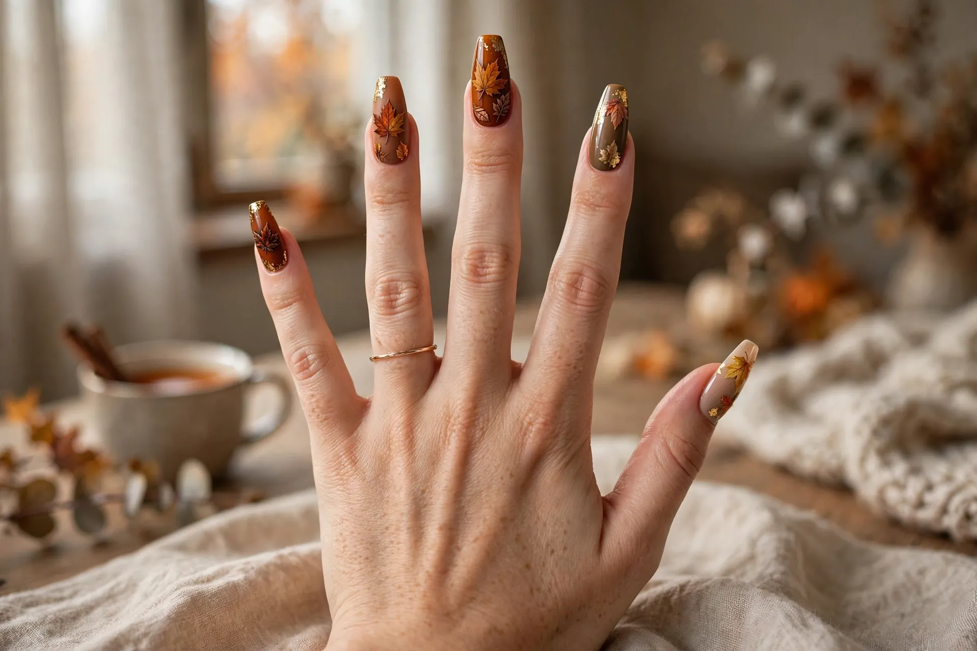 5. Autumn Leaf Accents