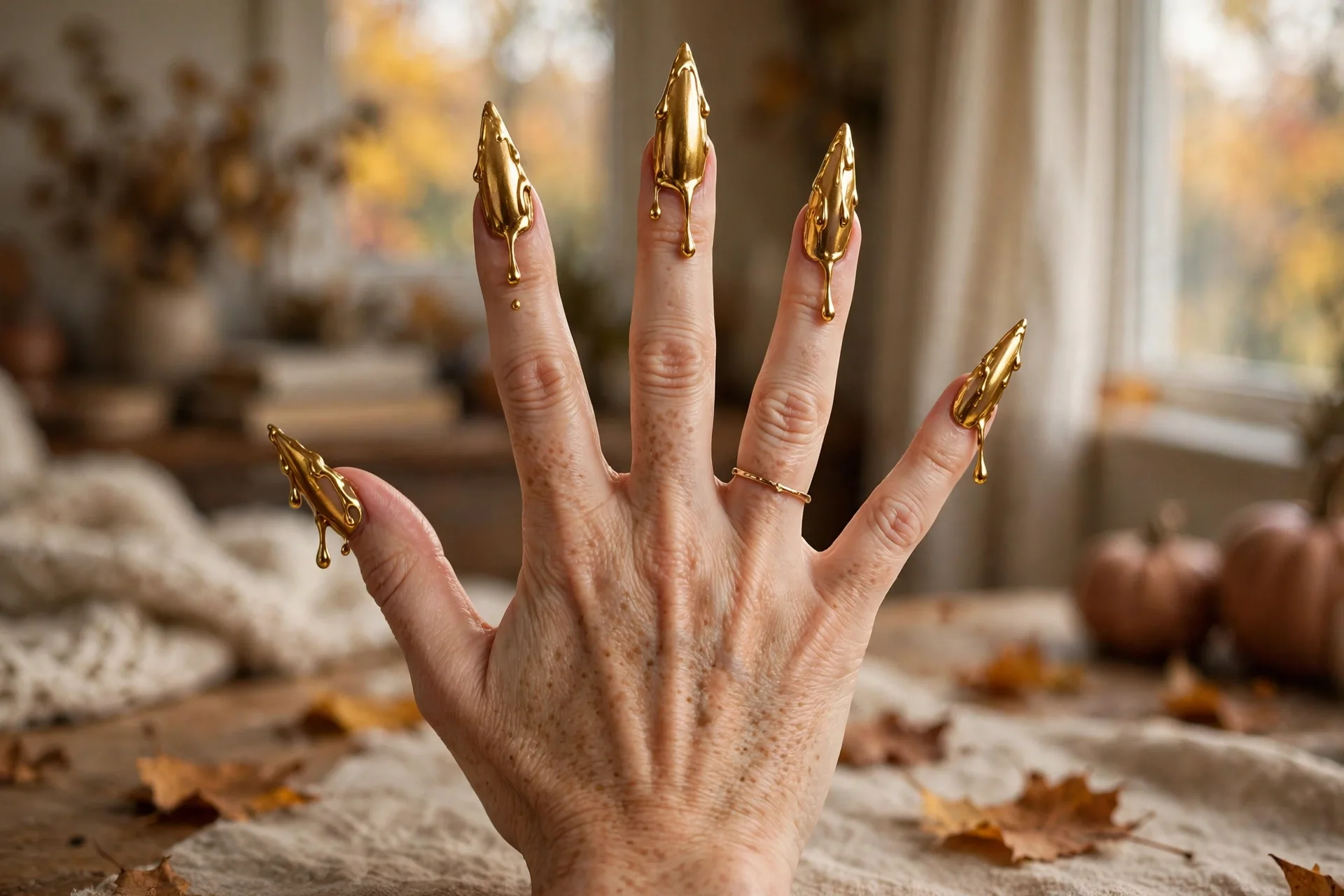 1. Molten Gold Stiletto