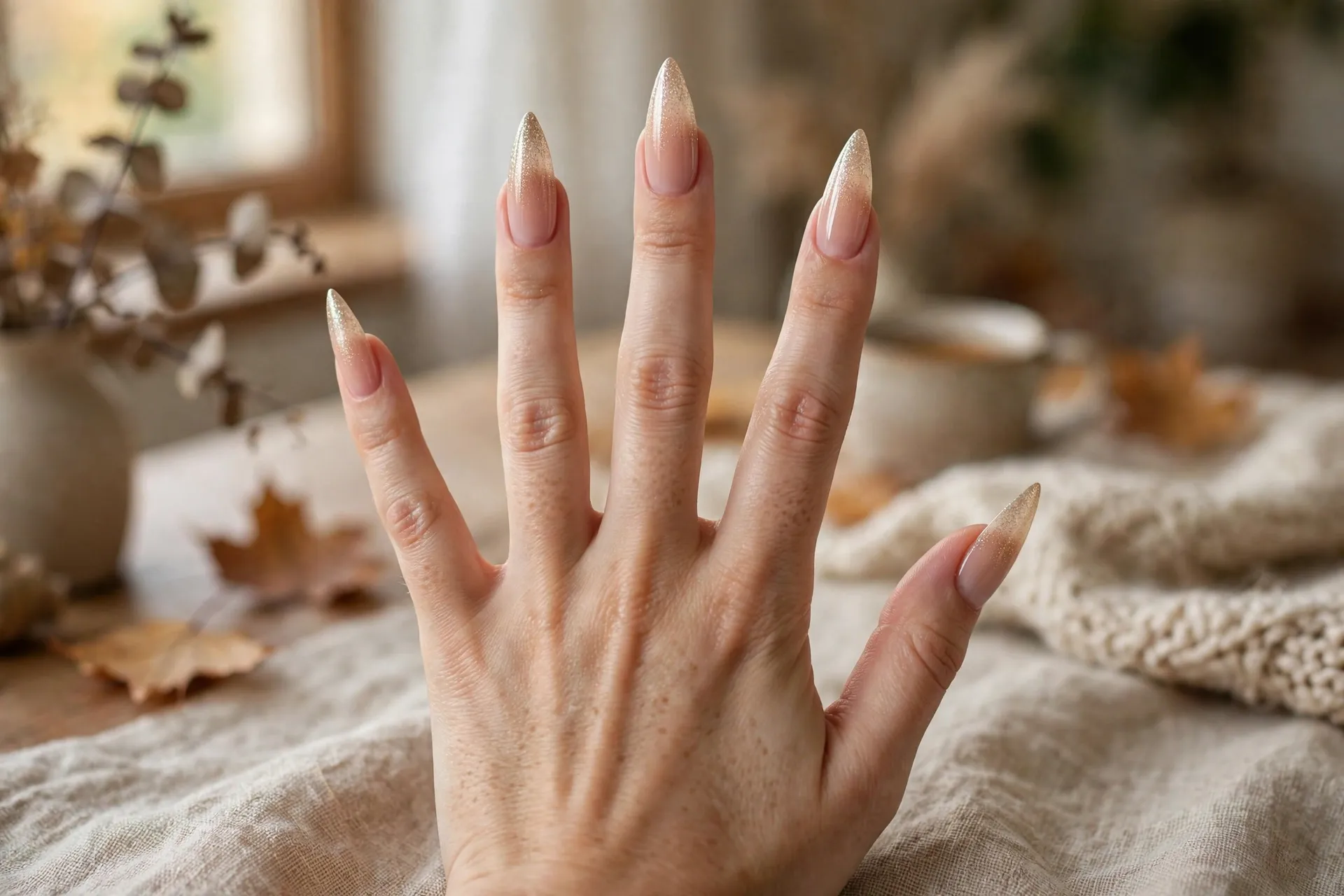 5. Champagne Tip Fade