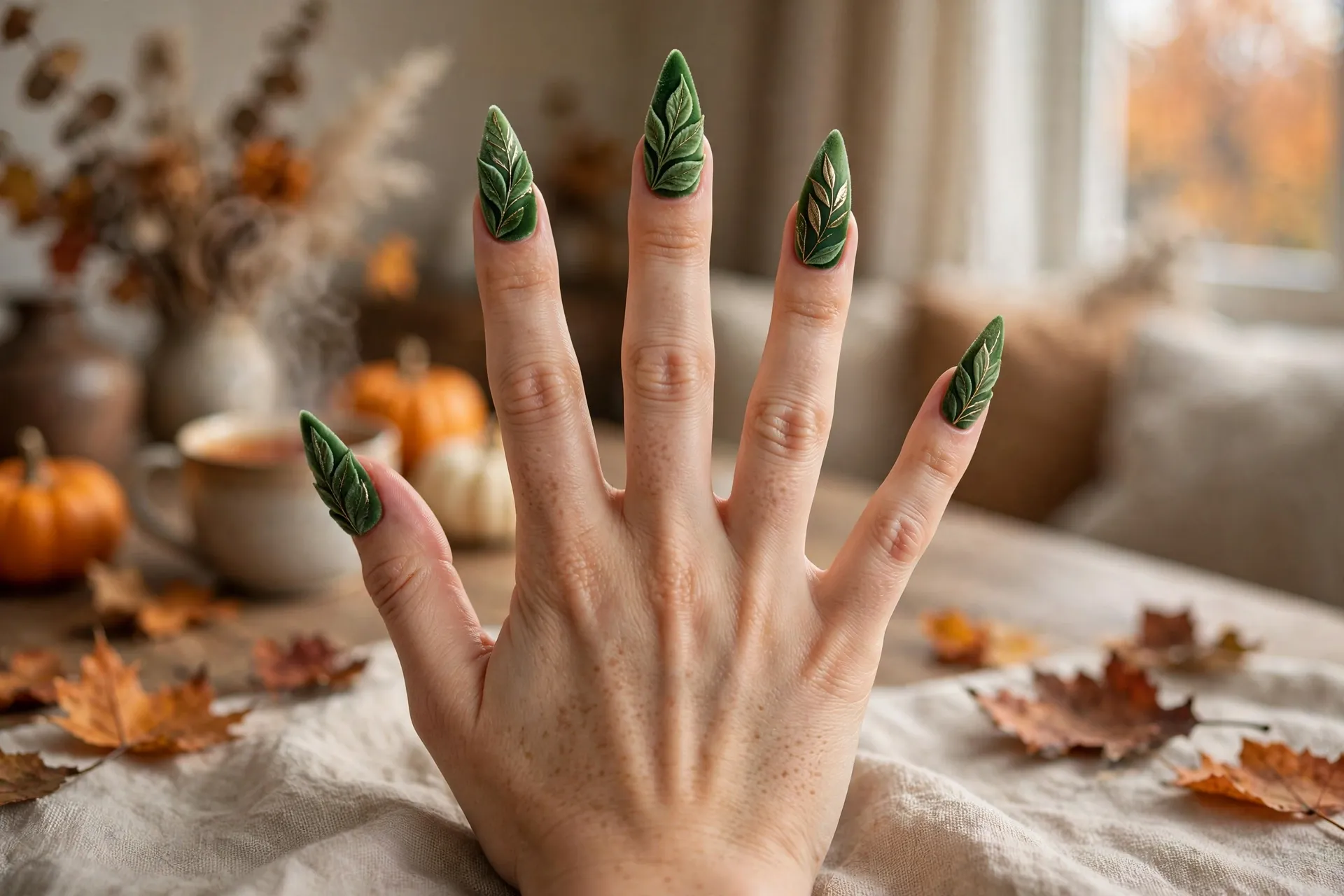 6. Velvet Leaf Art