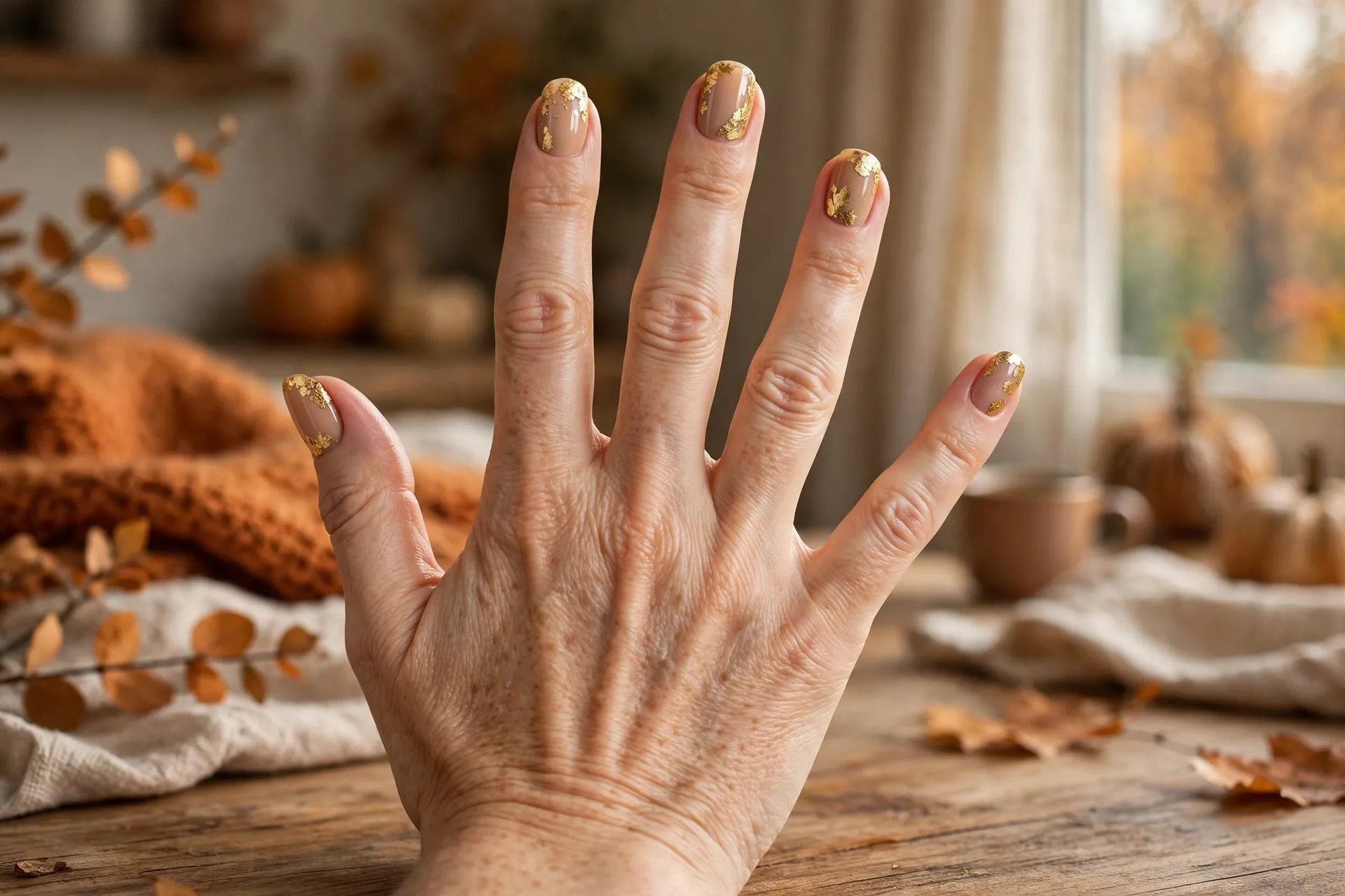 1. Gilded Leaf Accents