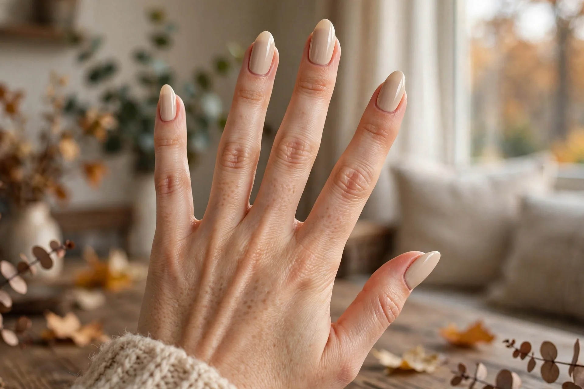2. Beige Cream Almonds