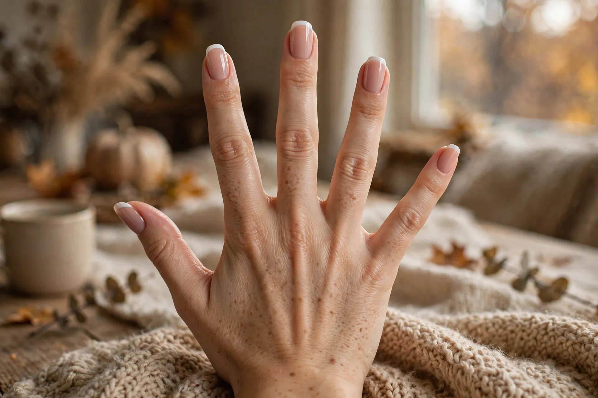 22. Nude With White Tips