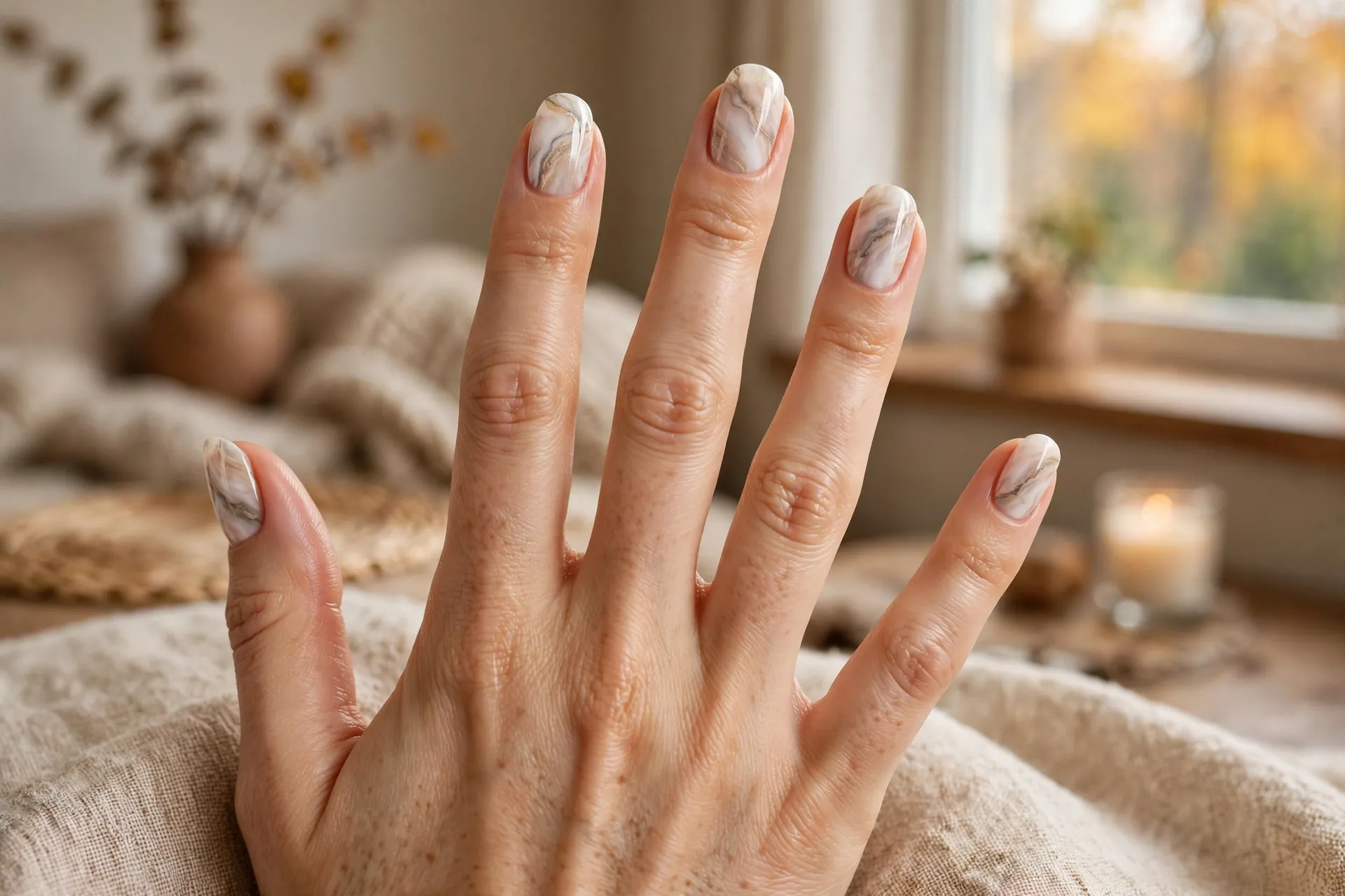 25. Soft Marble Veins