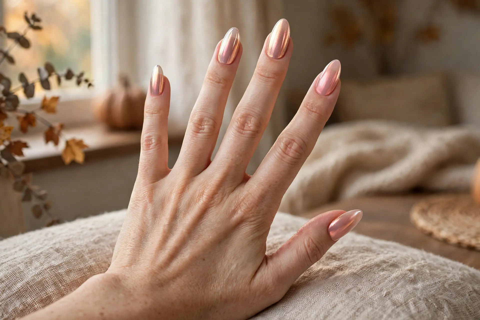 17. Chrome Aura Nails