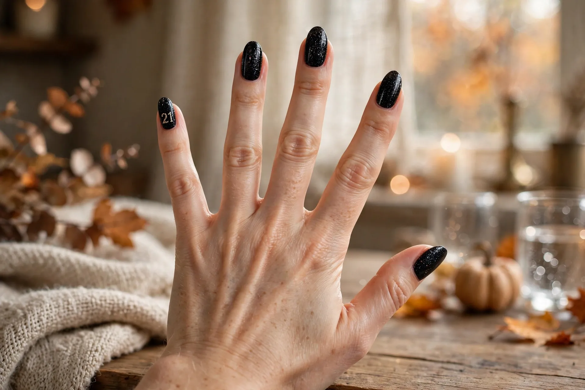 21. Glitter Black