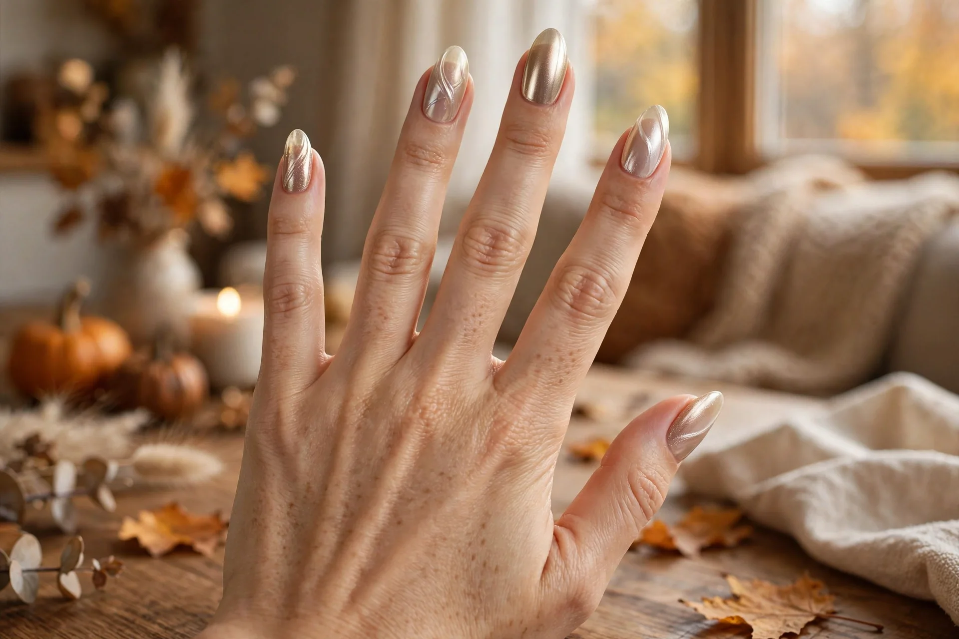 18. Champagne Chrome Veil