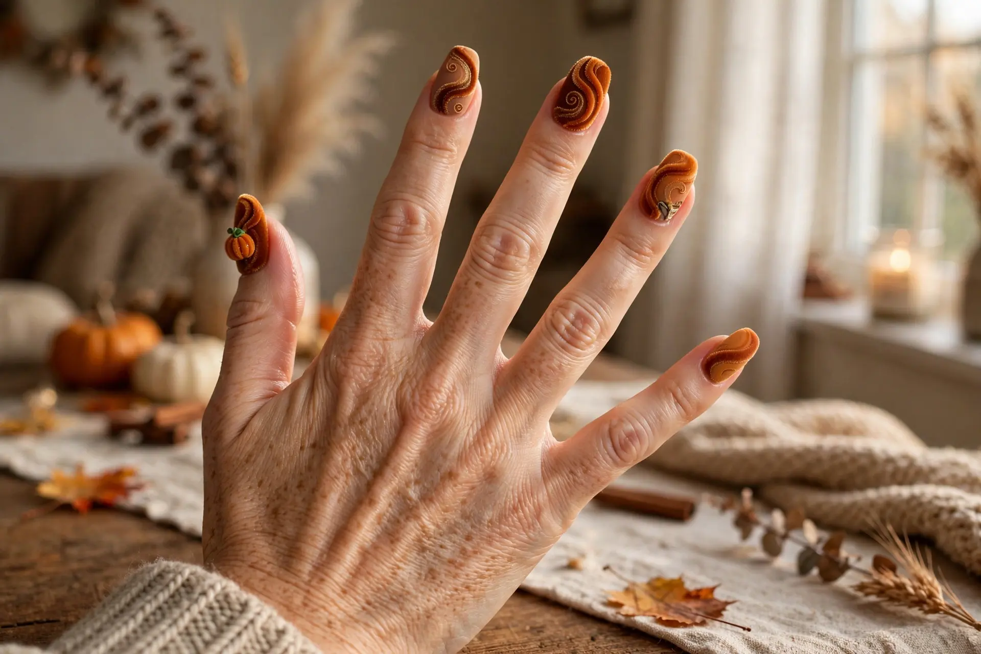 17. Velvet Pumpkin Swirls