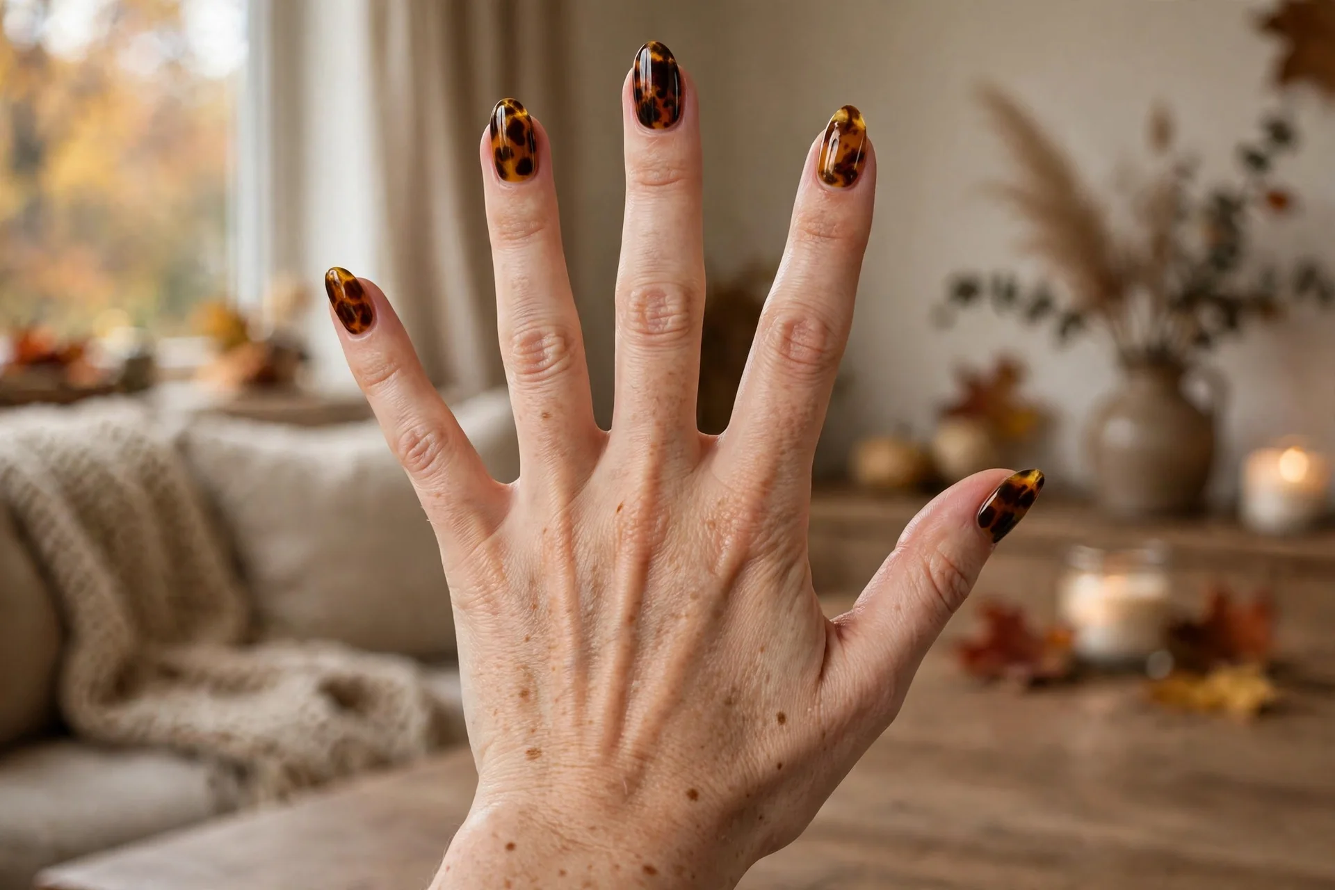 10. Gel Tortoiseshell Design