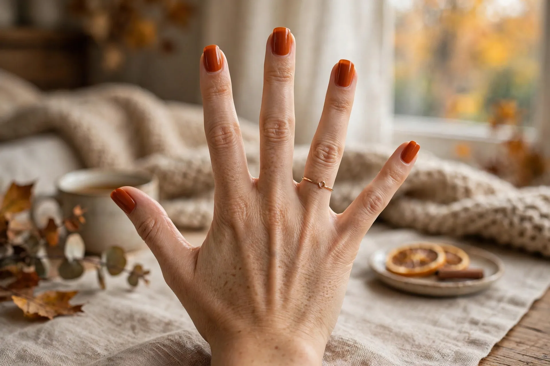 1. Simple Burnt Orange