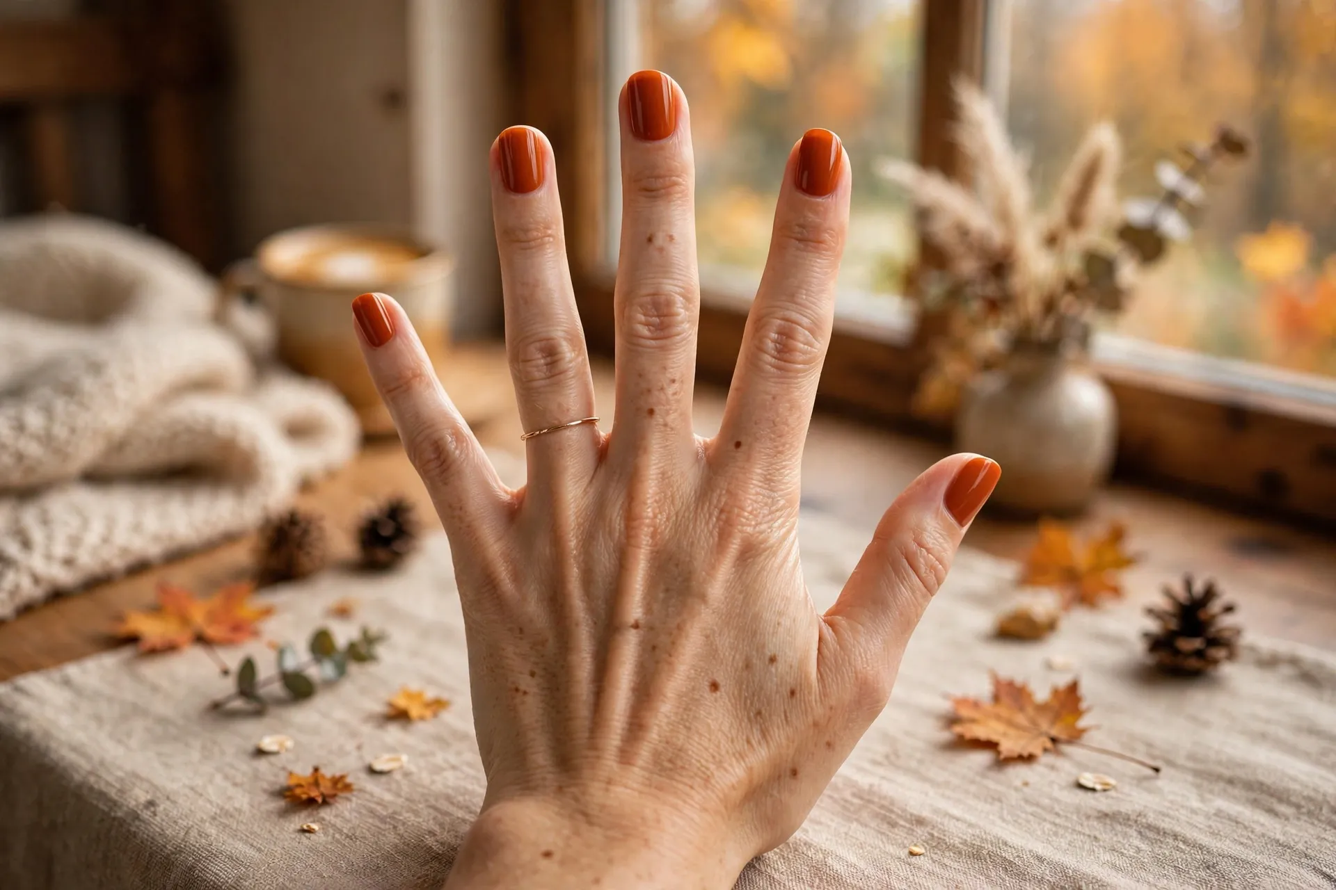 1. Burnt Orange Solid