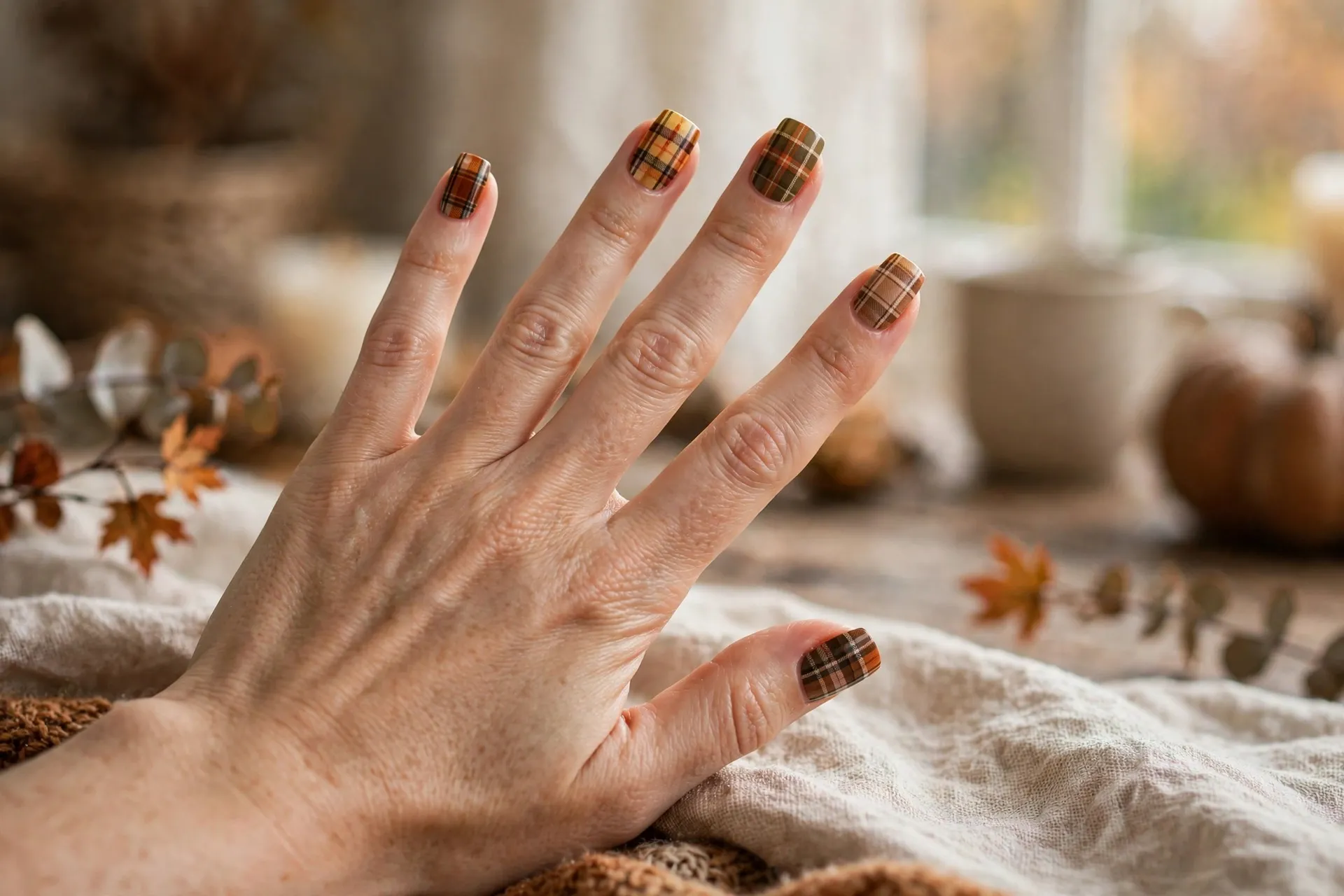 6. Plaid Print Squares