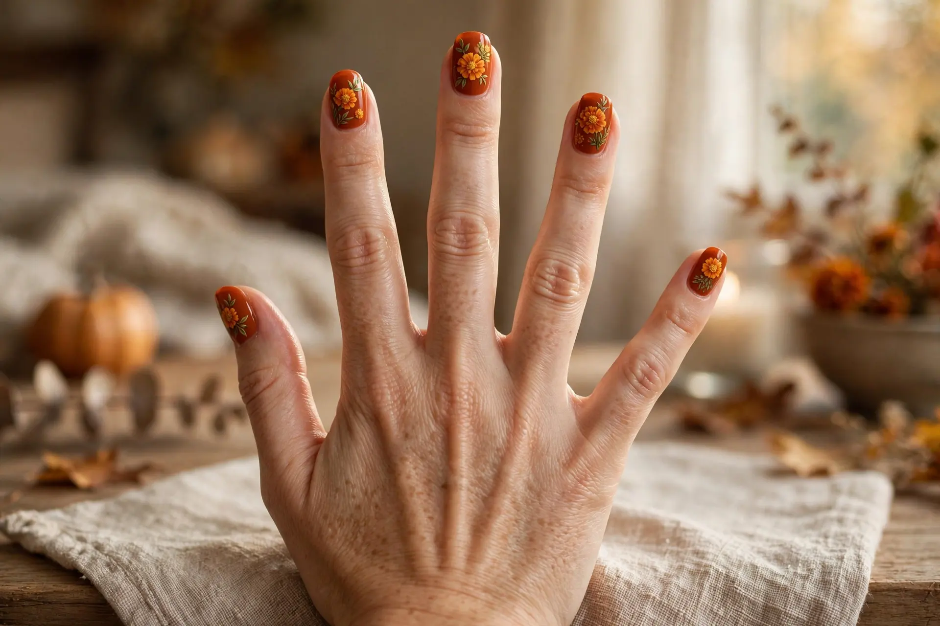 1. Burnt Orange Marigolds