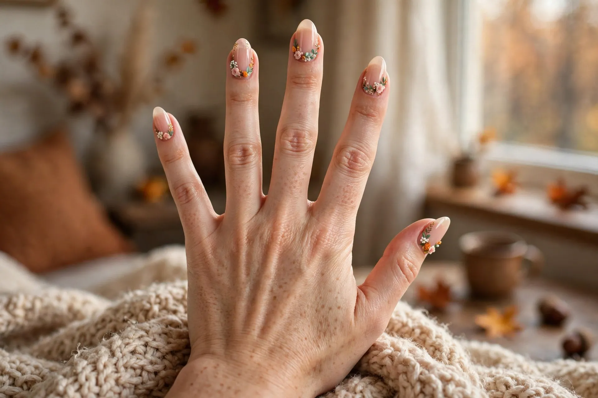 3. Floral Cuticle Garland
