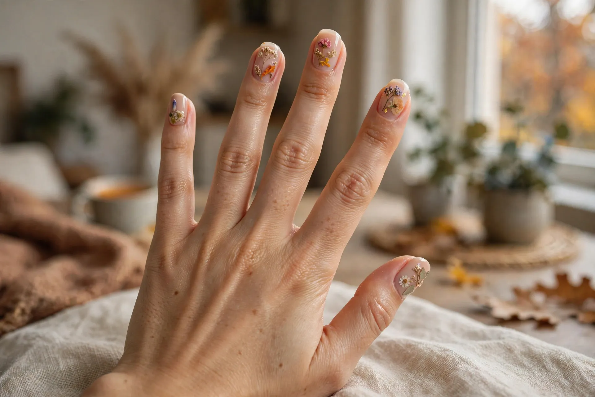 5. Dried Flower Decals