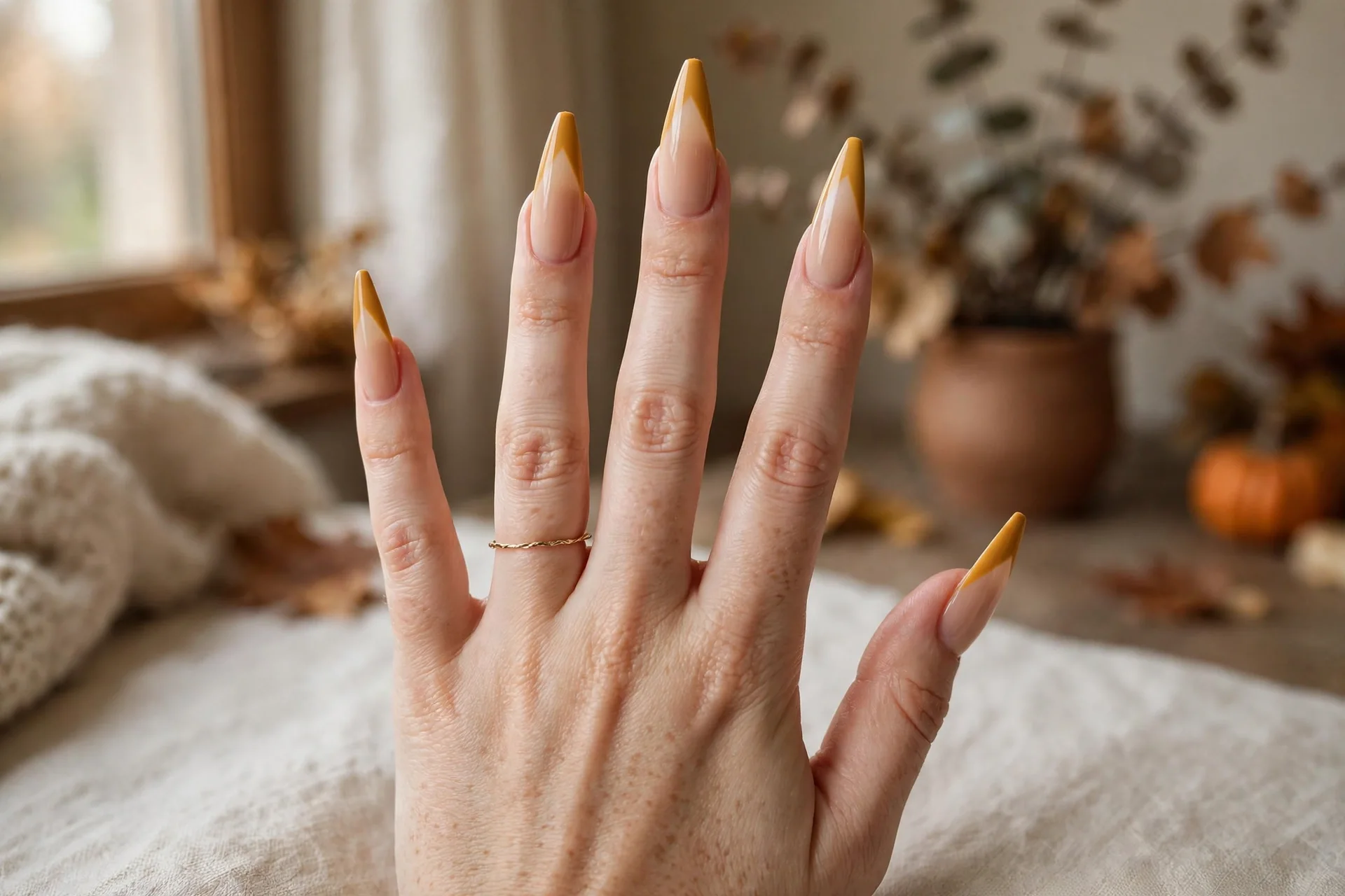 4. Foiled French Tips