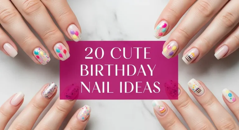 20 Cute Birthday Nail Ideas | Fun Celebration Manicures