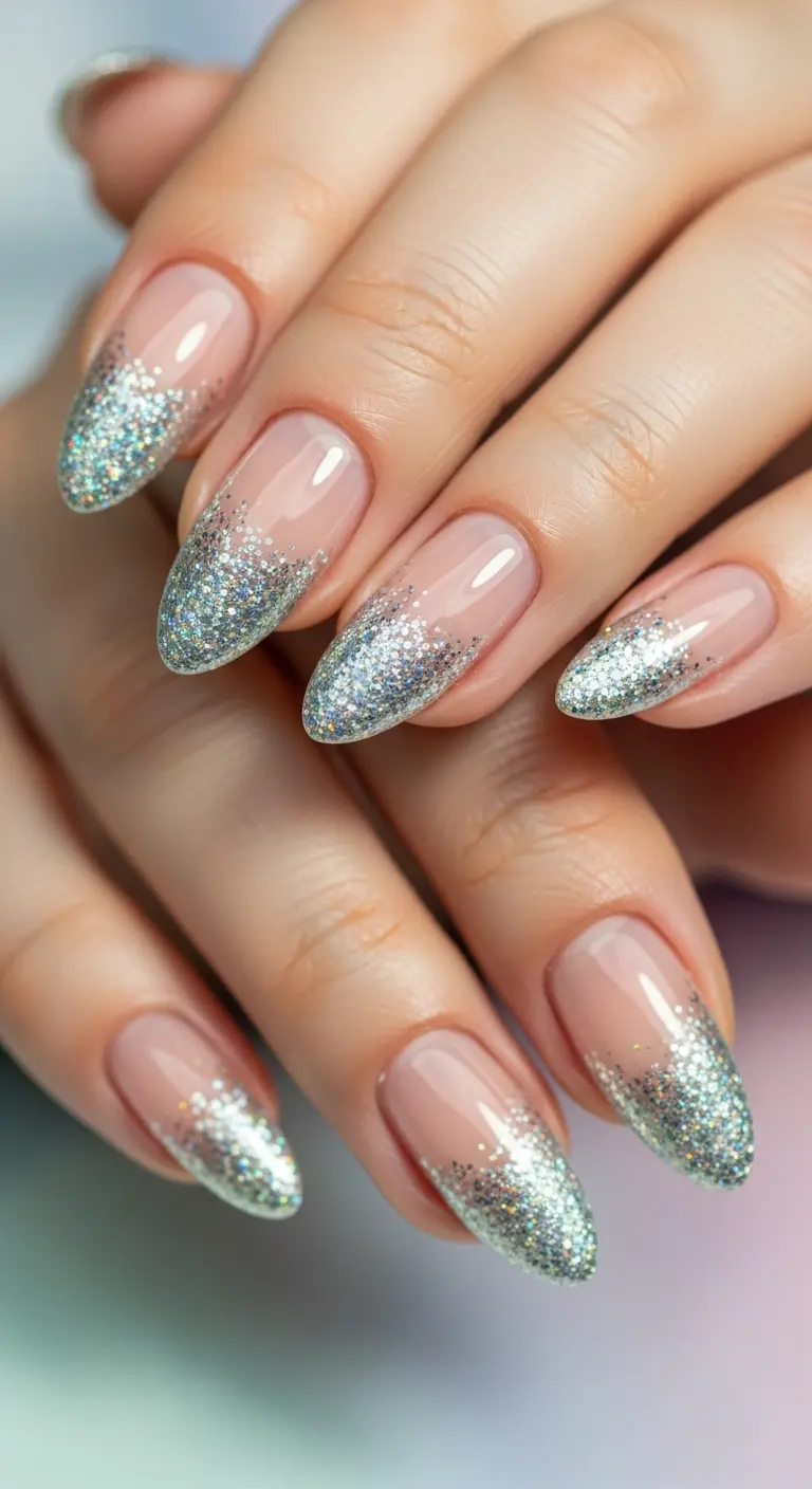 Glitter French Tips