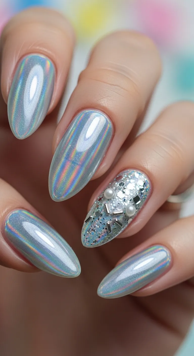 Icy Silver Holographic
