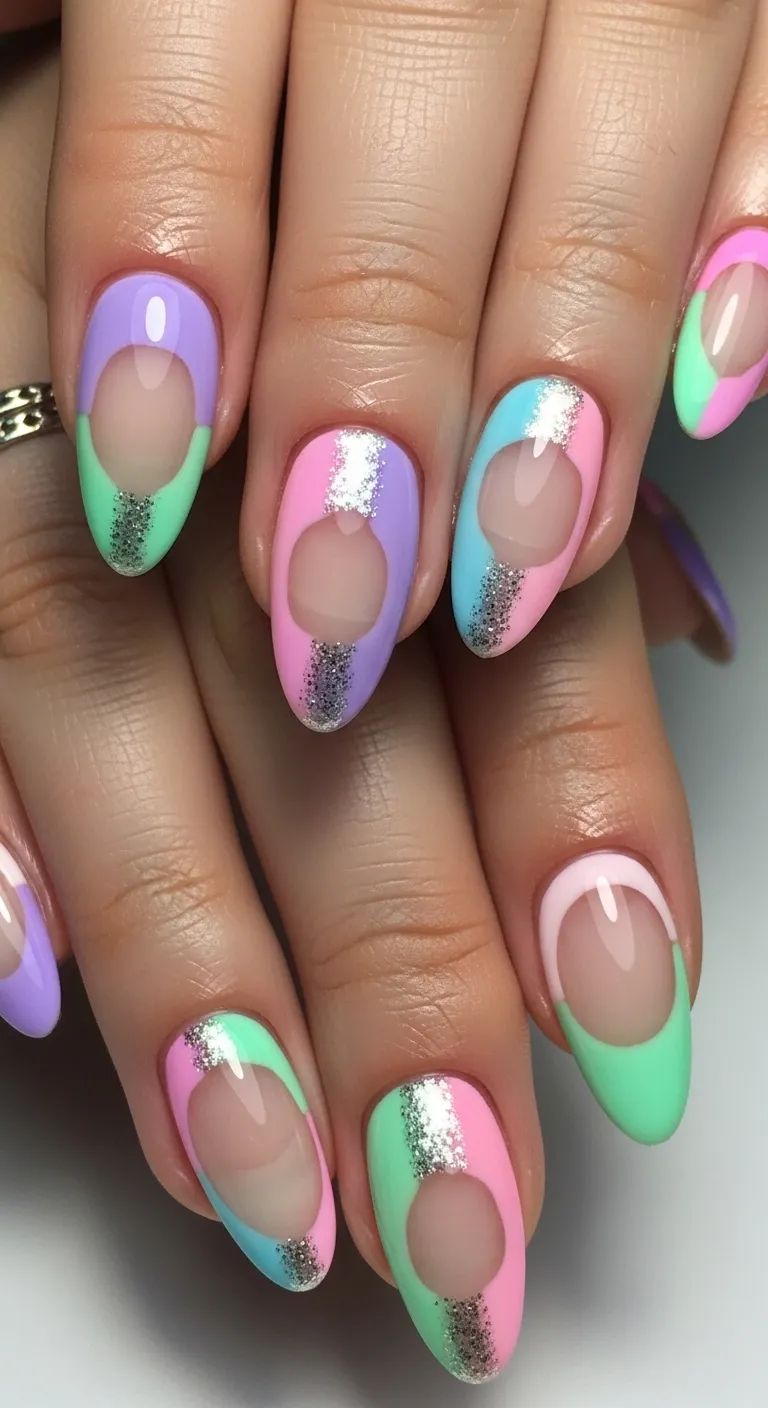 Leopard Print USA Nails