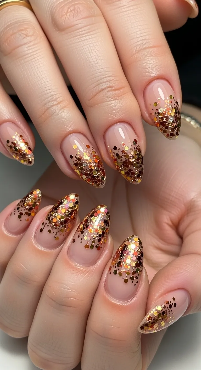 Nude with Fall Glitter