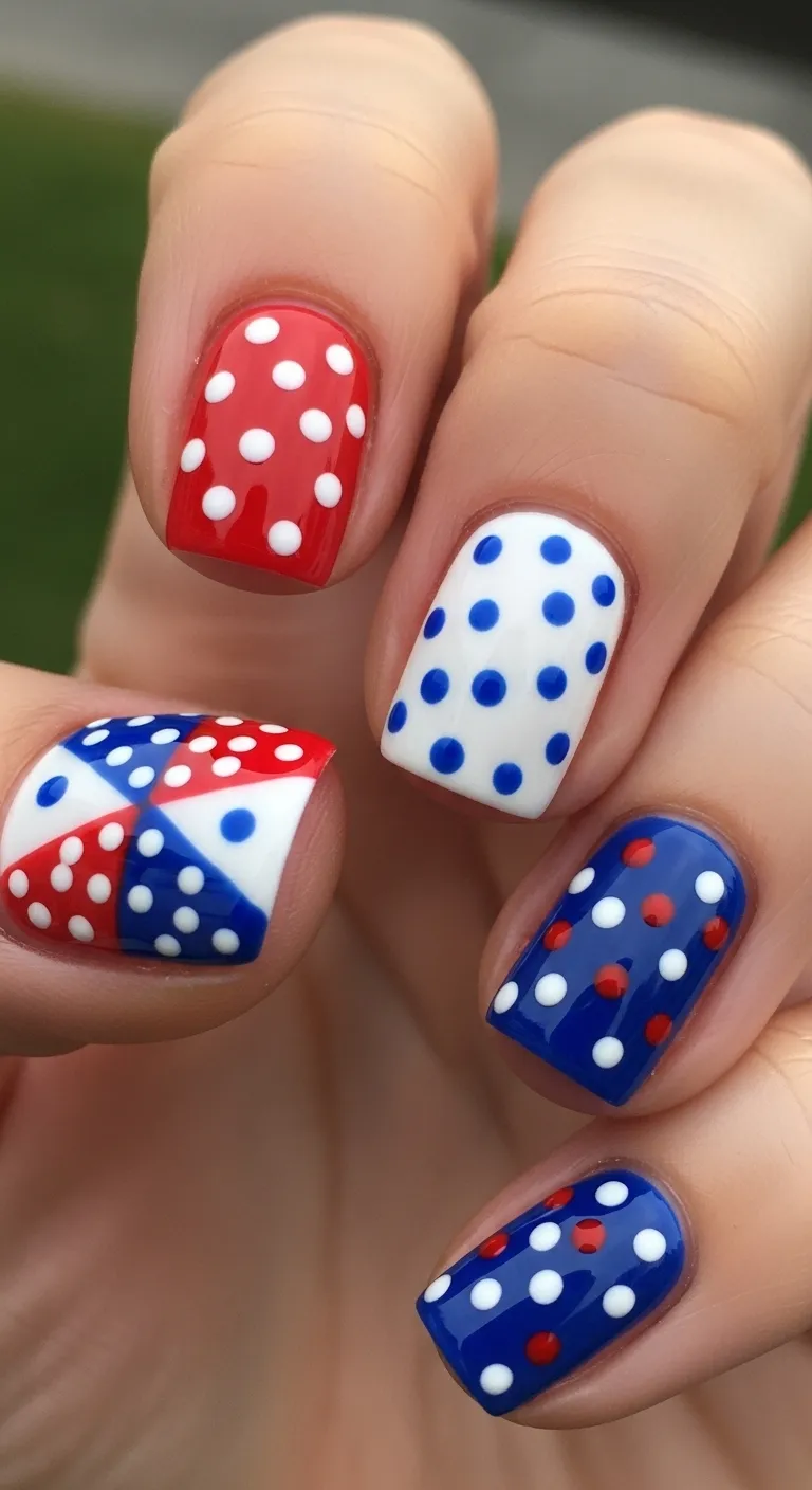 Patriotic Polka Dots