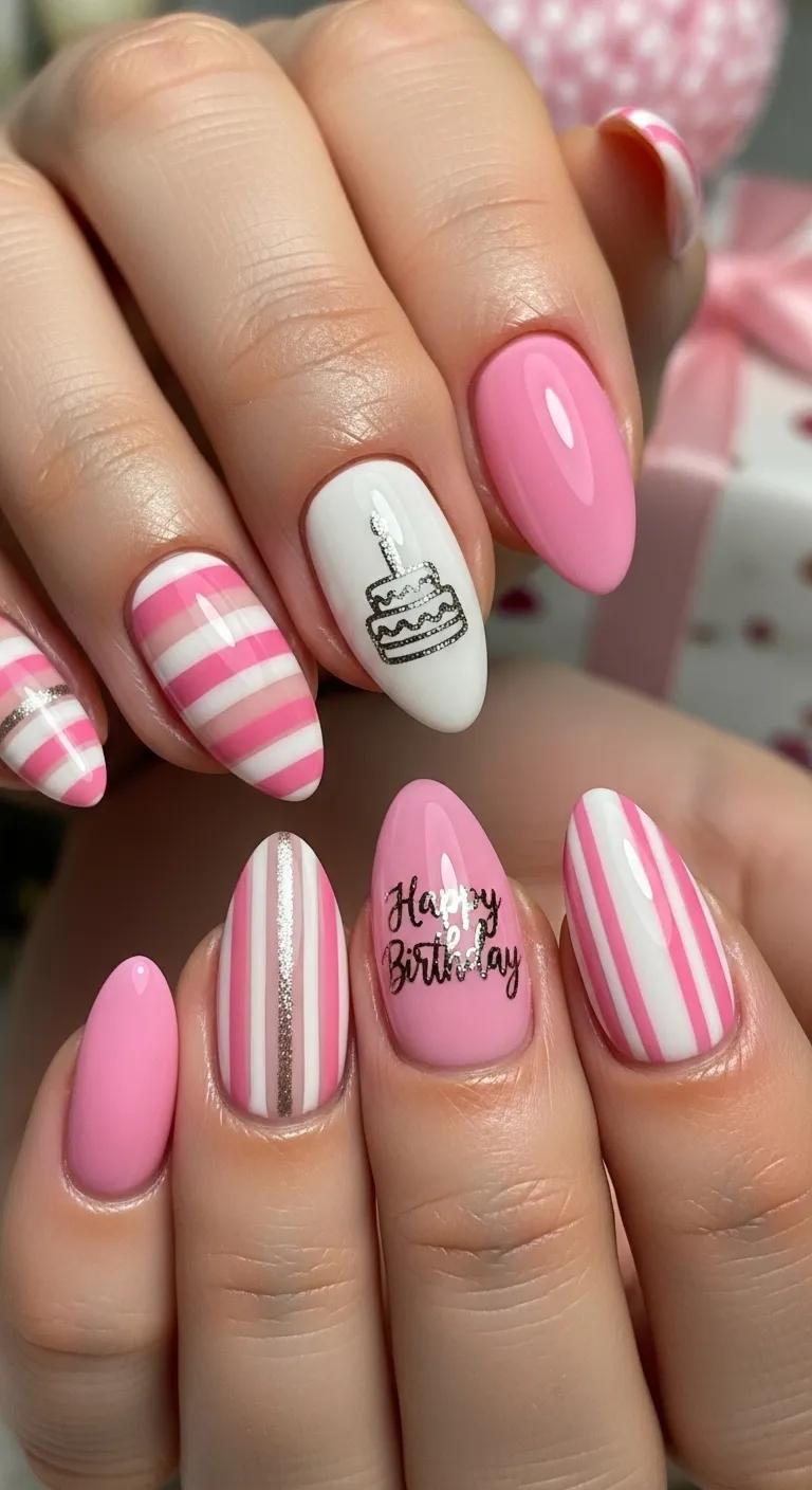 Pink and White Stripes