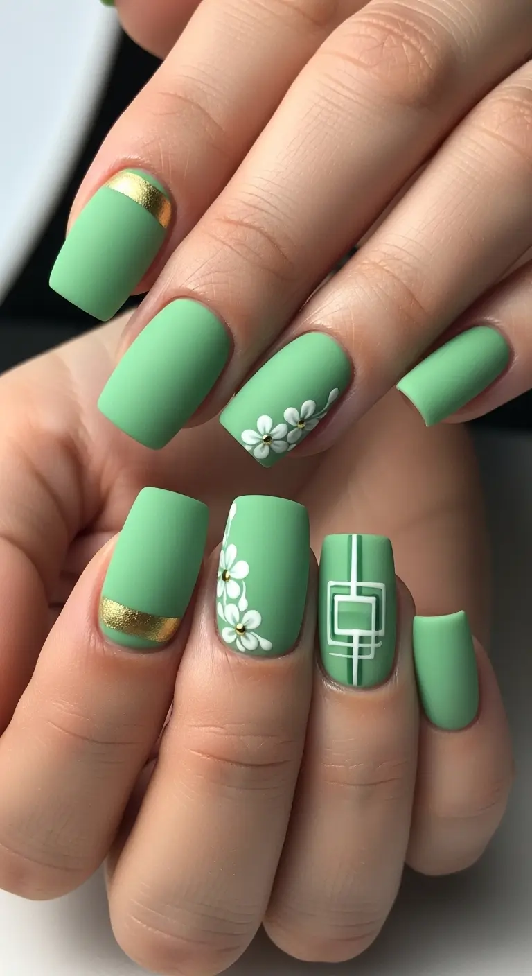 Pistachio Green Short Square