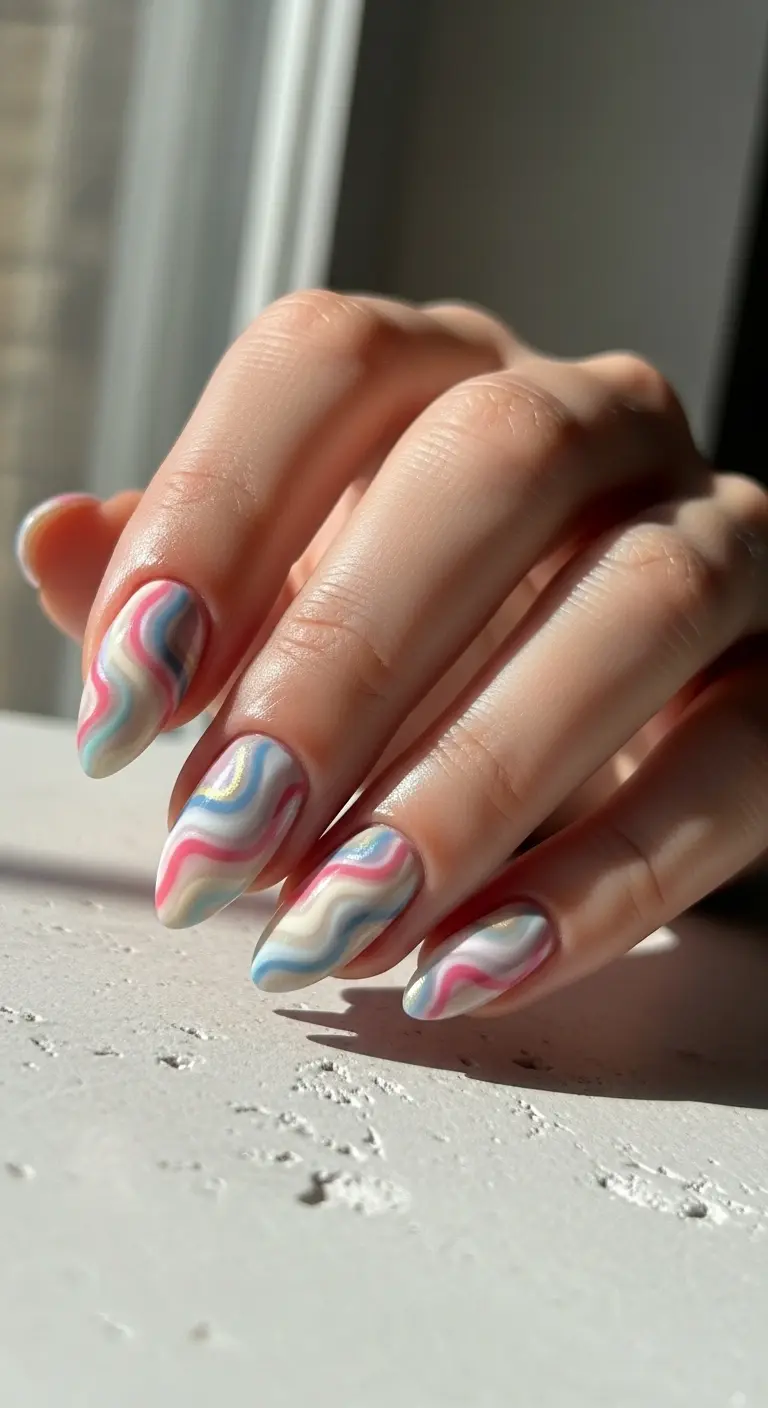 Soft Swirl Marble Effect