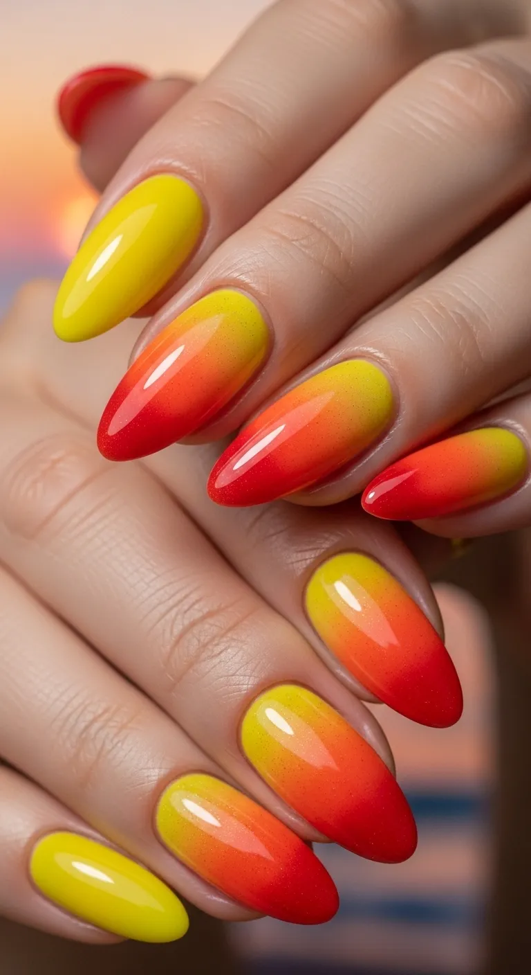 Sunset Gradient Ombre