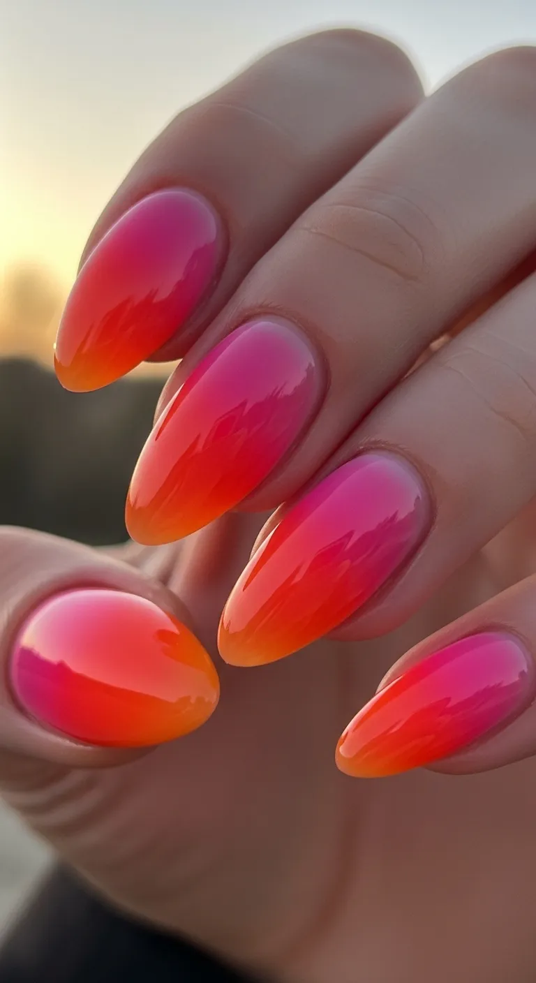 Sunset Ombre Orange-Pink