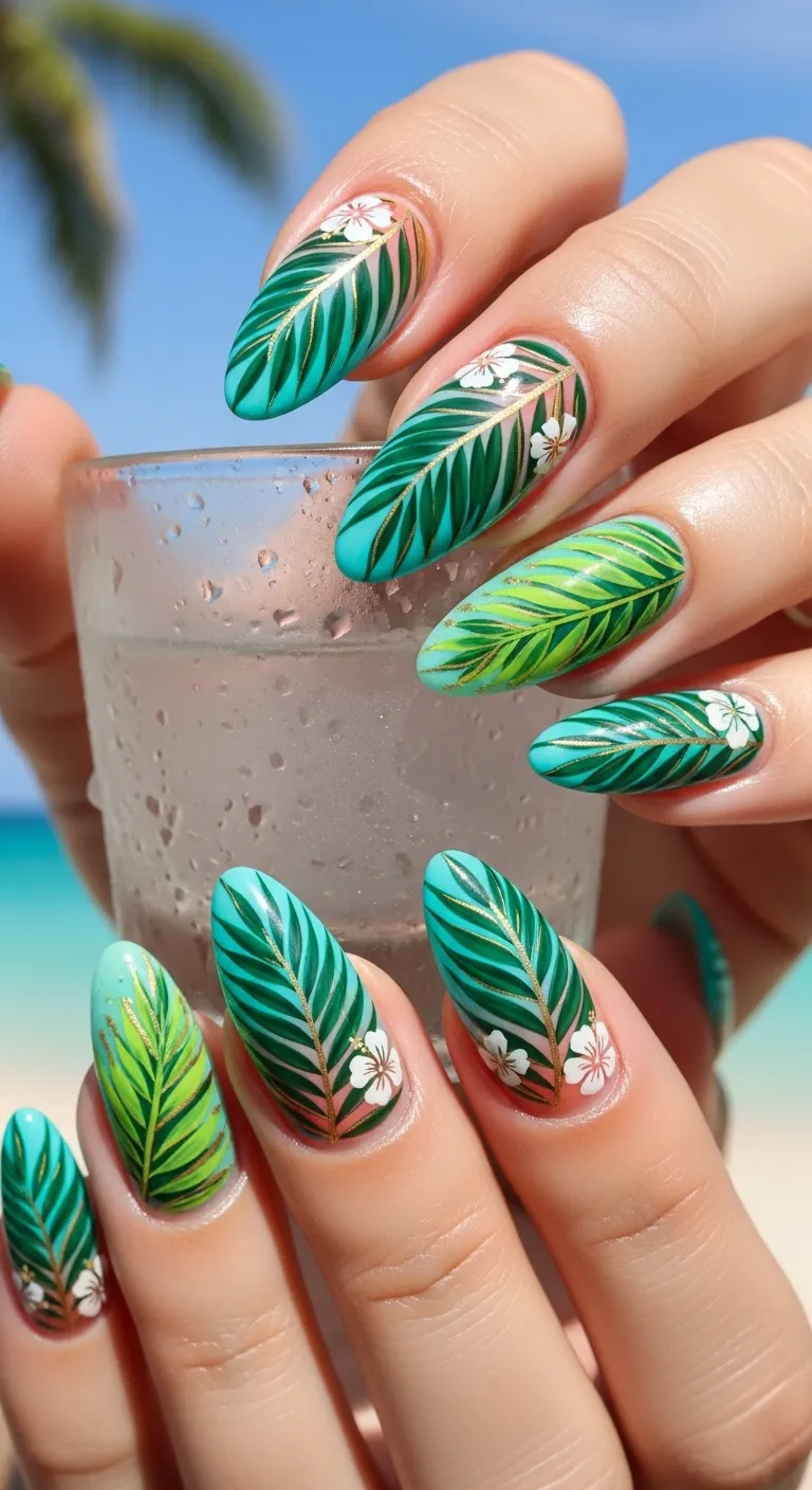 Tropical Palm Leaves