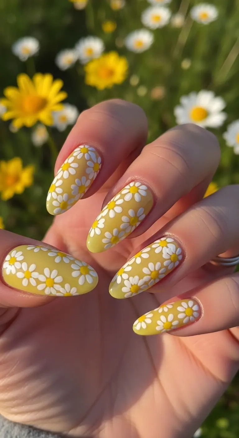 Yellow and White Daisy Chain