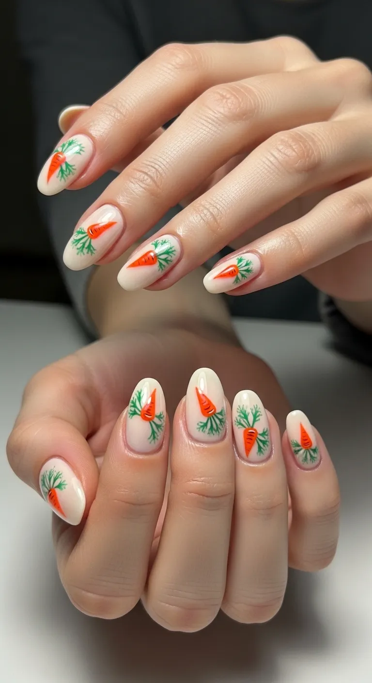 Carrot Nail Art