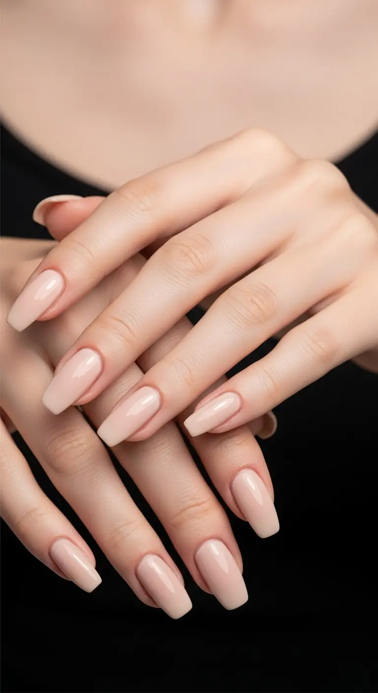 Classic Nude Ballerina Nails