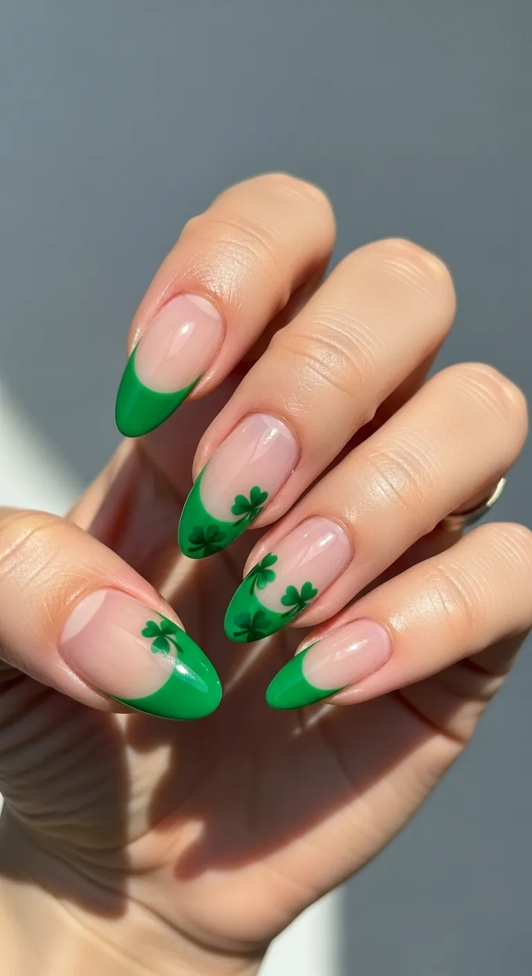 Green with Shamrock Details