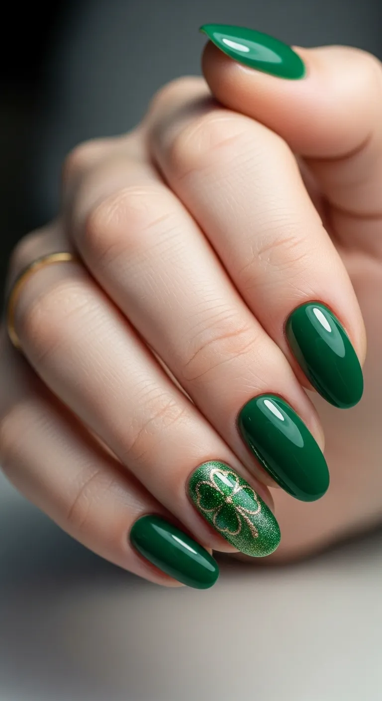 Shamrock Accent Nail
