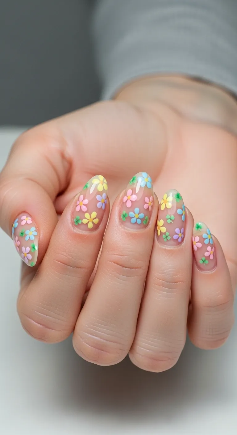 Springy Flower with Subtle Clover