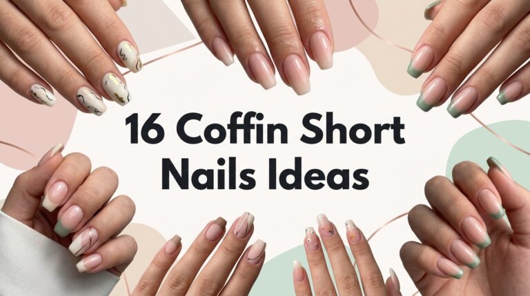 16 Coffin Short Nails Ideas That Look Stunning and Chic