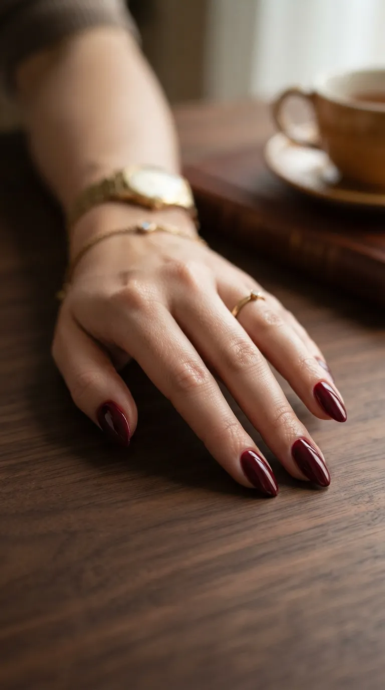 1. Classic Red Short Square Nails