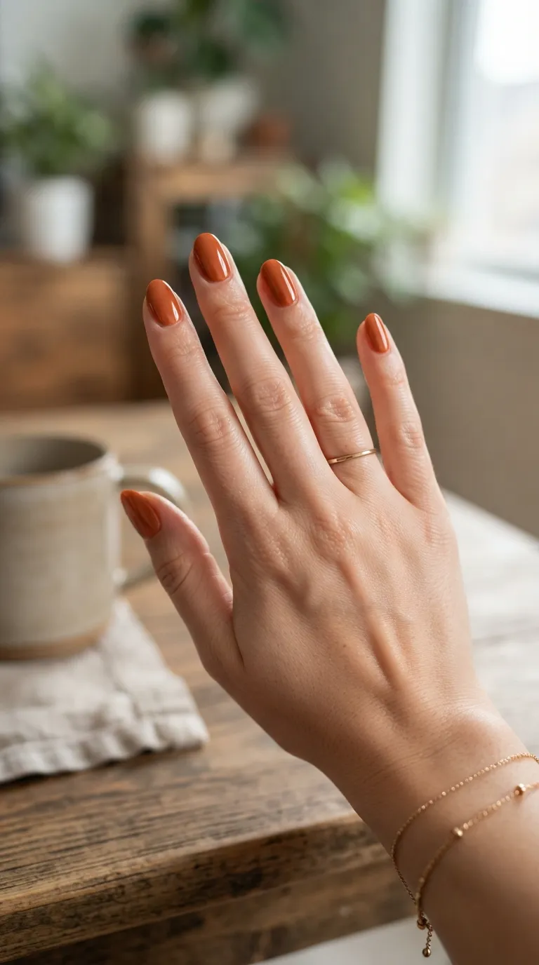 Burnt Orange Ovals