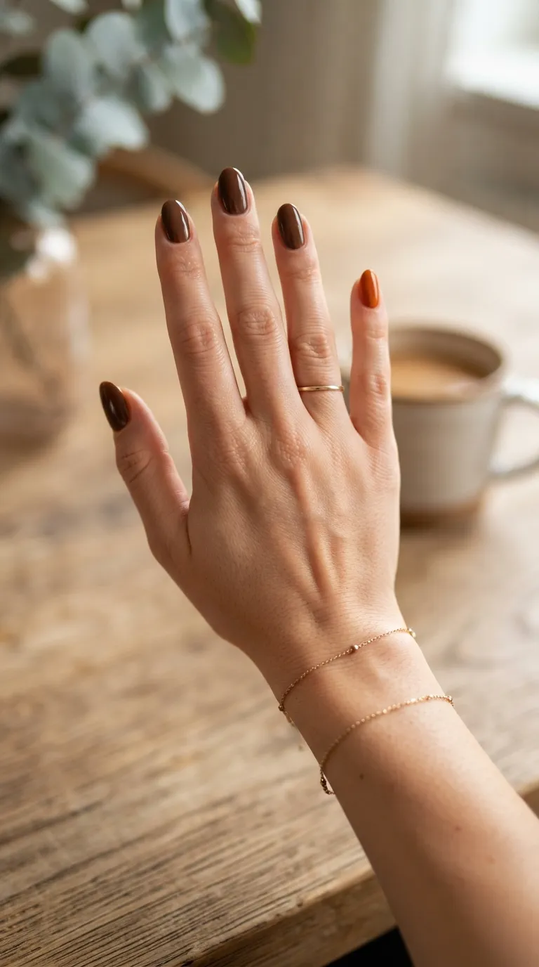 12. Single Nail Color Block