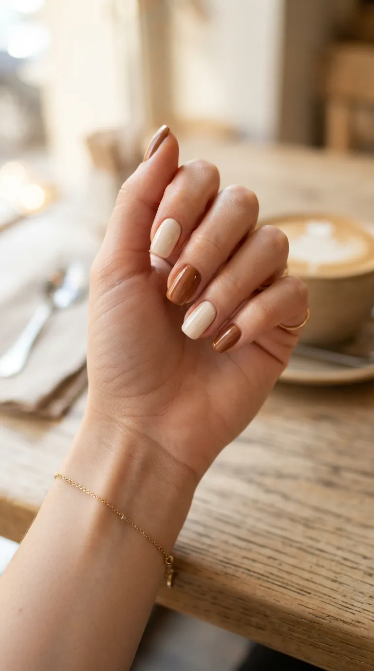 13. Toffee and Cream Two-Tone