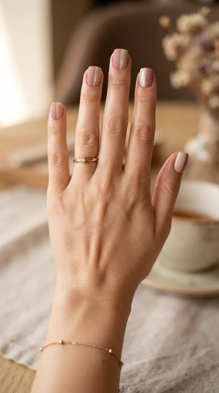 13. Two-Toned Nails
