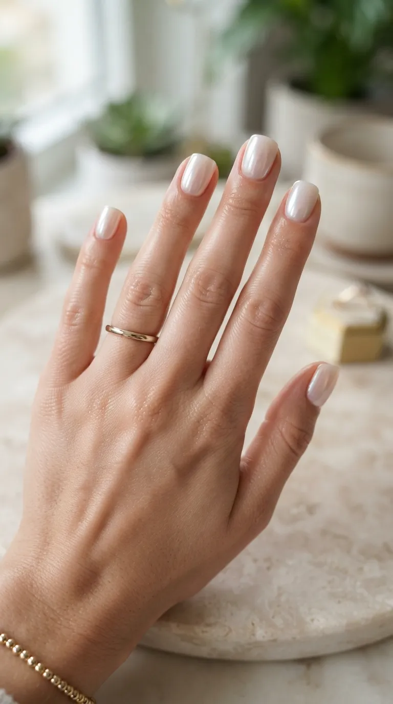 14. Soft Glazed Donut Nails