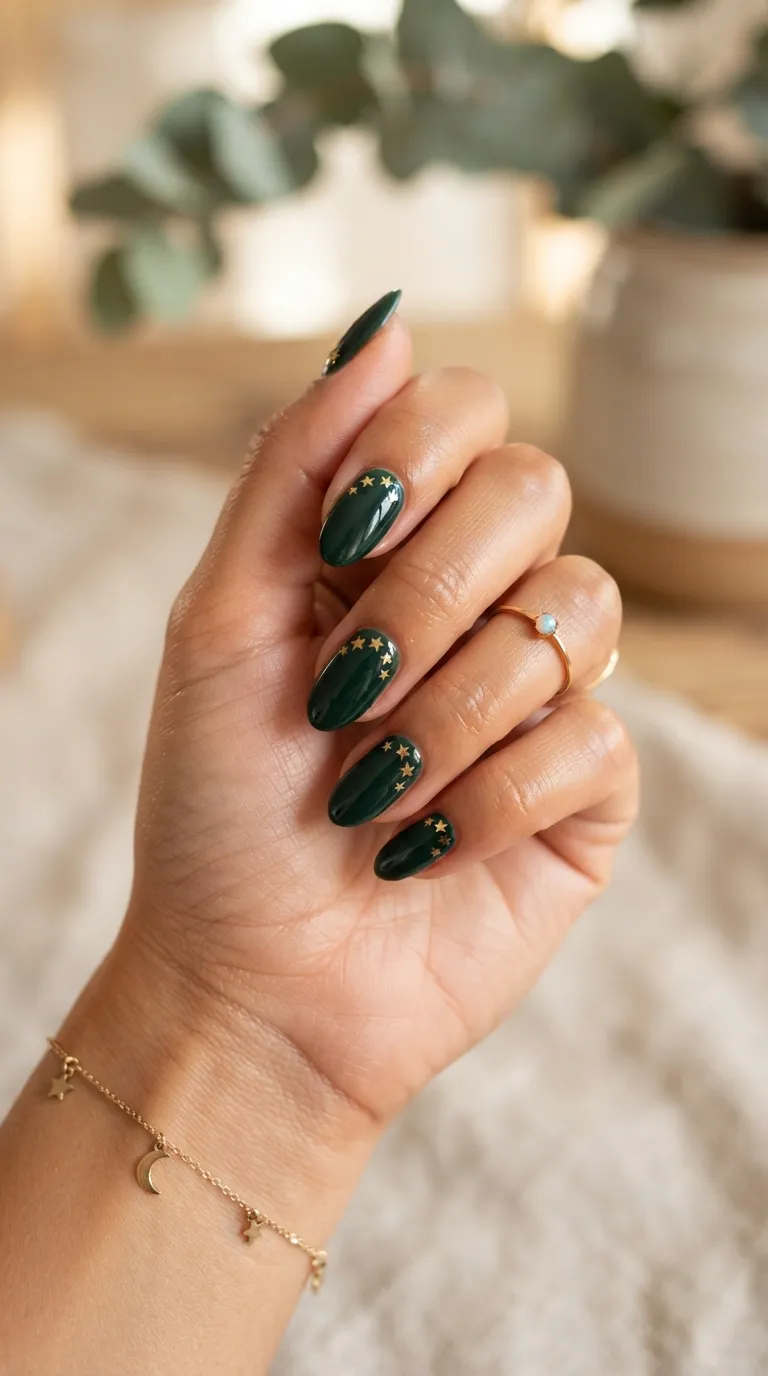 14. Star Accent on Deep Green