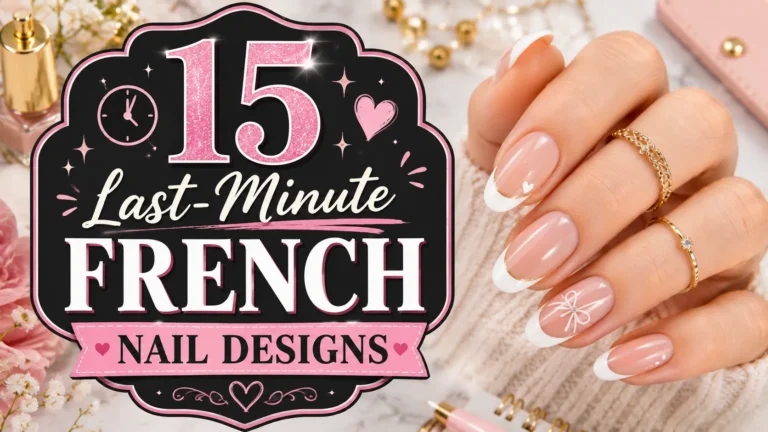 15 Last-Minute French Nail Designs for Elegant Nails