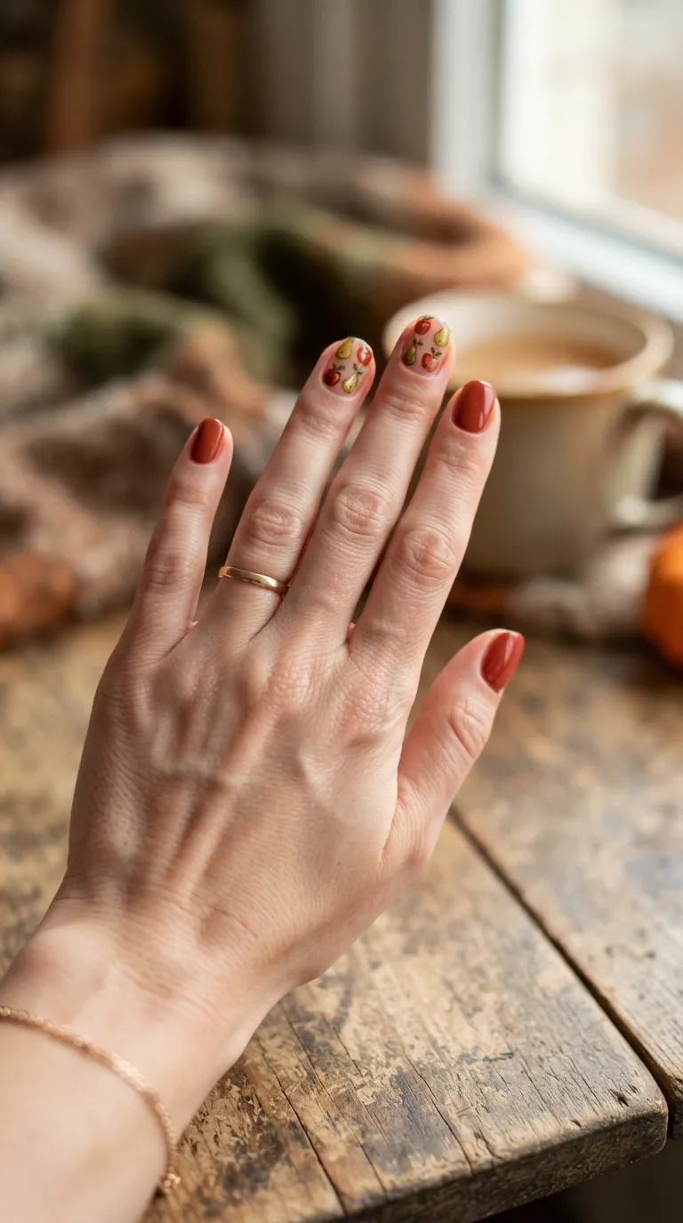 15. Fall Fruit Nails