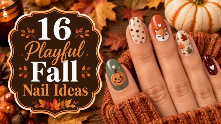 16 Playful Fall Nail Ideas for Fun Autumn Designs
